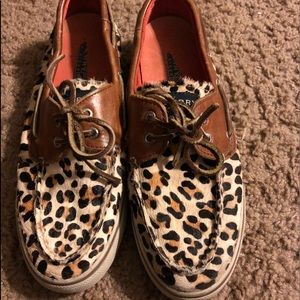 Cheetah Print Sperrys